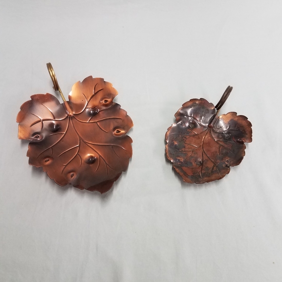 Copper Craft Guild Leaf Dish - Picture 1 of 8